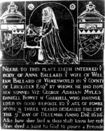 Anne Ballard, Radcliffe-on-Trent (1626).