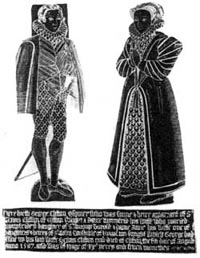 Brasses of George Clifton and his wife, Dame Winifred, in Clifton church (1587).