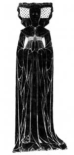 Dame Millicent Meryng in East Markham Church (1419).