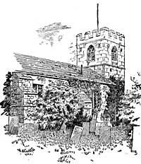 Annesley church, c.1905. 