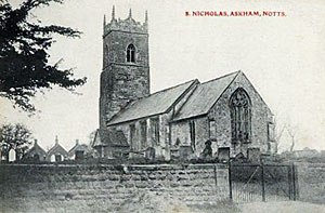 Askham church, c.1910. 
