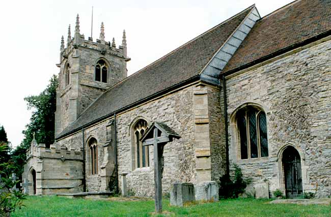 The church of St Michael and All Angels, Averham, in 2000.