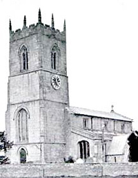 Beckingham church, c.1920. 
