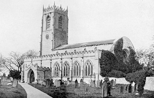 Blyth church, c.1900. 