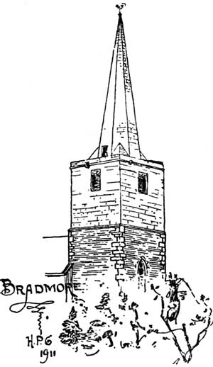 The tower of Bradmore church. 
