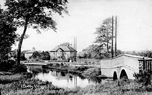 Budby village, c.1920. 