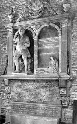 Monument to Sir Thomas Parkyns in Bunny church. 