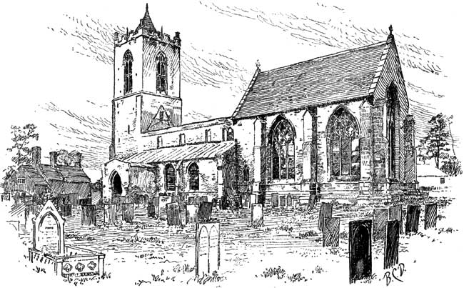 Car Colston church before restoration.