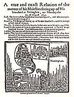 Parliamentarian pamphlet on the Raising of the Standard in 1642