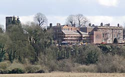 Clifton Hall (undergoing redevelopment) and church (photo: A Nicholson, 2006).