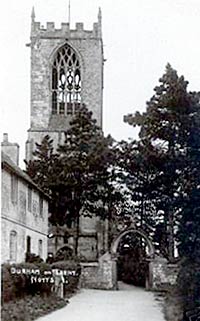Dunham-on-Trnet church, c.1920.
