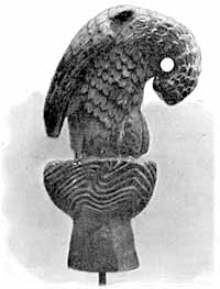 CARVED OAK PELICAN. 