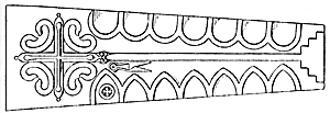 Drawing of grave cover.