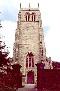 The 15th century tower of St Mary's church, Greasley 