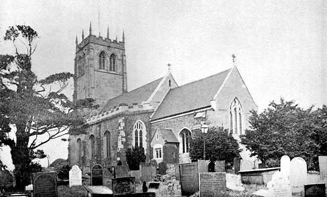 South east view of St MAry's church, Greasley.