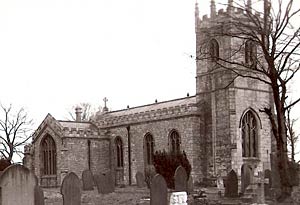 Harworth church in the 1920s. 