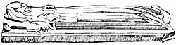 Effigy of woman.