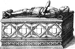 Monument to Sir Henry Pierrepont (died 1499) as it appeared in 1676.