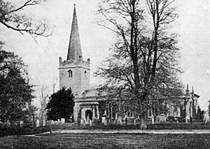 Holme Pierrepont church, c.1900. 