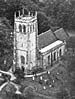 Aerial view of Greasley Church