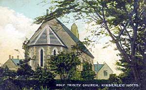Holy Trinity church, Kimberley in 1910.