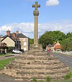 One of the crosses at Linby in 2002. 
