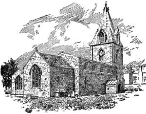 Mansfield Woodhouse church in 1787.