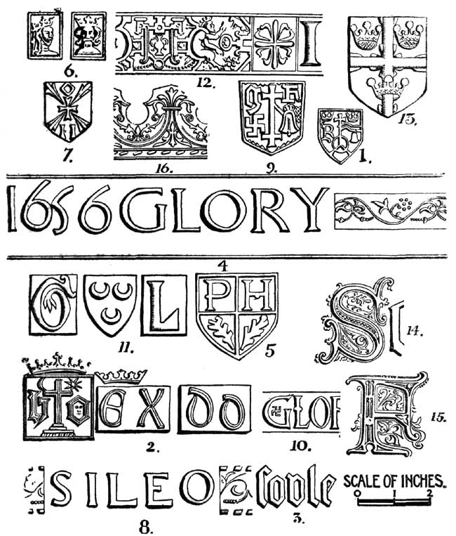 Marks and ornament found on bells.