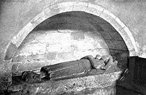 PLATE VII. Stone Effigy in South Aisle, circ. 1350, probably of a Pierrepoint.