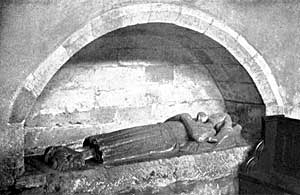 PLATE VII. Stone Effigy in South Aisle, circ. 1350, probably of a Pierrepoint.