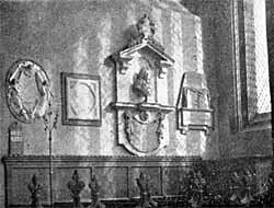 Monuments in south transept.