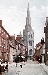 View of the church from Kirkgate, c.1910.
