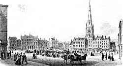 Newark Market Place in 1850.