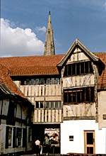 The rear view of the Old White Hart