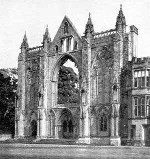 PLATE V. West front of church - Newstead Priory.