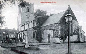 Normanton-on-Trent church, c.1905. 