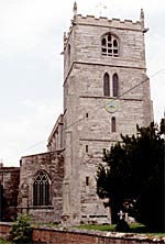 Norwell Church tower. (© A P Nicholson, 2001) 