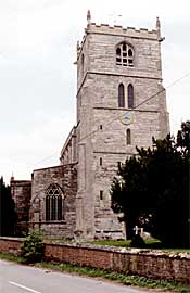 Norwell Church tower. (&copy; A P Nicholson, 2001) 