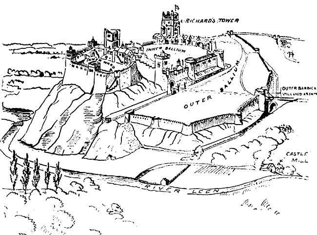 Nottingham Castle in the XV century.