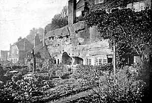 Sneinton Hermitage in 1900.