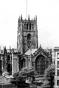 The exterior of St Mary's looking west.