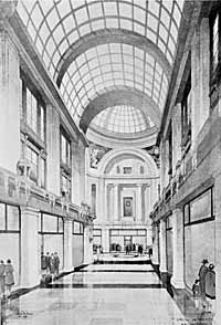 A shopping arcade in the new Exchange.