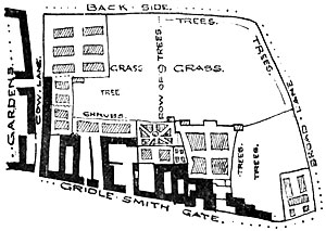 Map of Thurland Hall