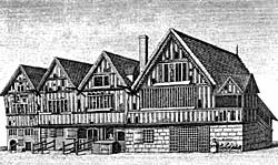 Town Hall and prison, 1741 (by Thomas Sandby).