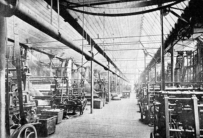 Interior of Machine Shed, Glasgow, giving general arrangement of Machines.
