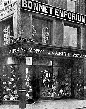 Misses J & A Kirk shop frontage