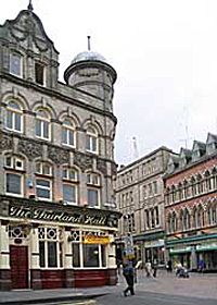 The Thurland Hall public house on the corner of Thurland Street and Pelham Street (A Nicholson, 2004).