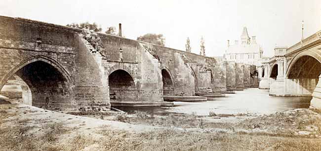 Both Trent Bridges in 1871.