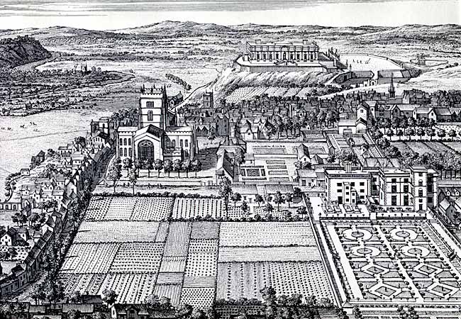 View of Nottingham from the east, c.1709.