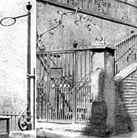 Old lamp holders, St. Mary's churchyard